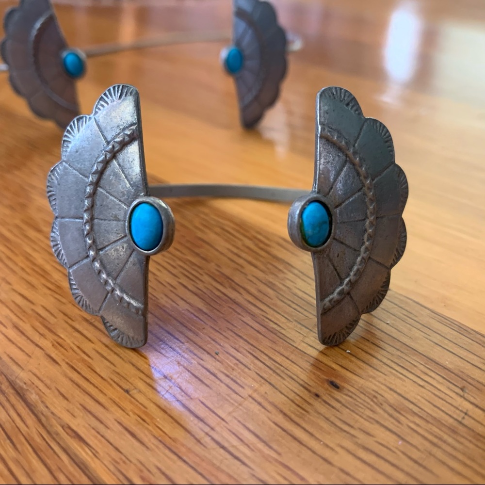 The 2 Bandits cuff turquoise set